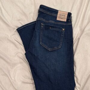 Zara Women's Deep Indigo Straight Leg Jeans